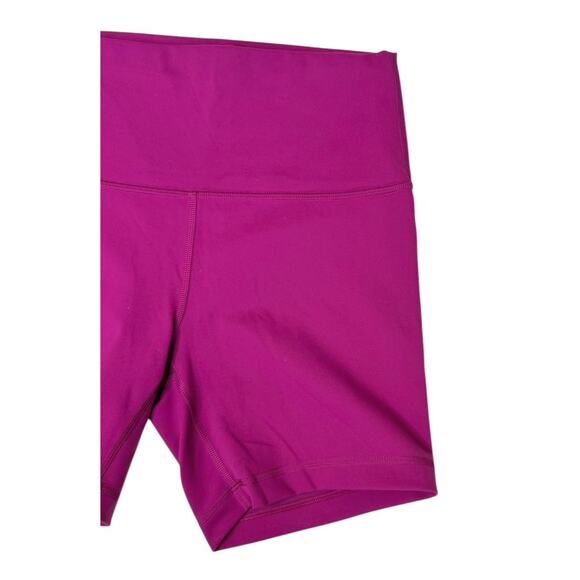 LULULEMON Align High Rise 6” Biker Shorts Magenta Purple Size 8 RARE COLOR - Picture 4 of 10